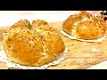 Cream Cheese Garlic Bread | Korean Street Food 韩国蒜香面包 | 网红美食 | 蒜泥爆浆面包
