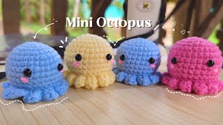 Crochet Mini Octopus keychain| Easy Amigurumi pattern