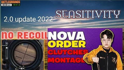 👉nova order 2.0 update❣️ 2022 sensitivity control code zero recoil BGMI sensitivity#novaordercontrol