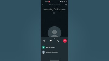 WhatsApp Android 12 Incoming Call Screen