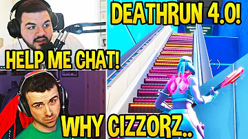 STREAMERS PLAY CIZZORZ DEATHRUN 4.0! (Levels 1-15) *IMPOSSIBLE*