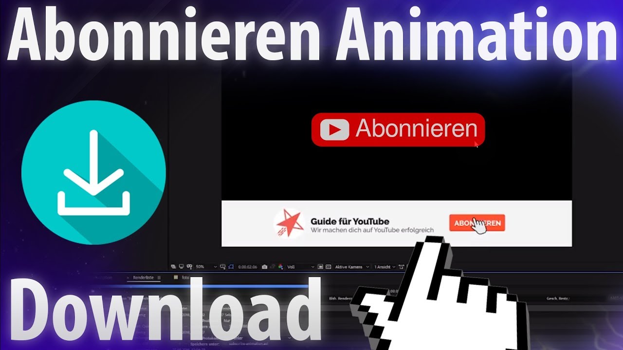 Youtube Abonnieren Animation Free Download Like Share Einblendung Template Lower Third Youtube