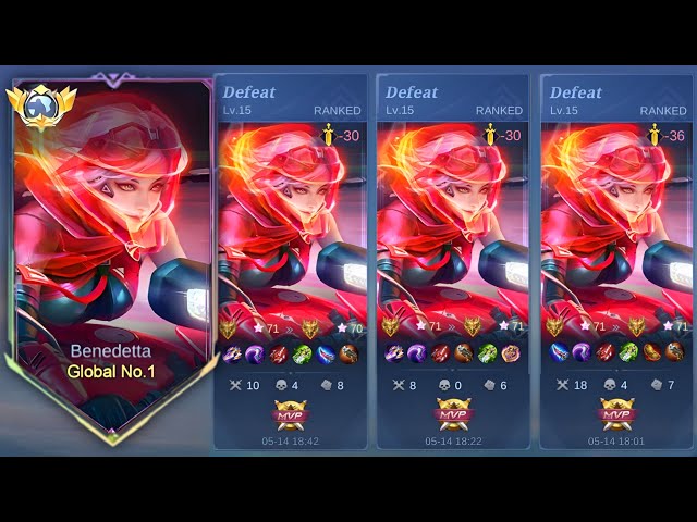 WHEN YOU GOLD LANE CAN’T DO ANYTHING IN THE LATE GAME BE LIKE 🗿 BENEDETTA GAMEPLAY | MOBILE LEGENDS class=