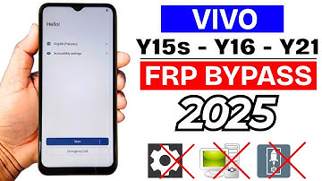 Vivo Y15s - Y16 - Y21 : GOOGLE/FRP BYPASS 2025 New Security Update | Vivo Y15s Frp Unlock Without PC