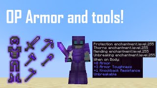 how to get OP armor and tools with commands in Minecraft! (1.17+)
