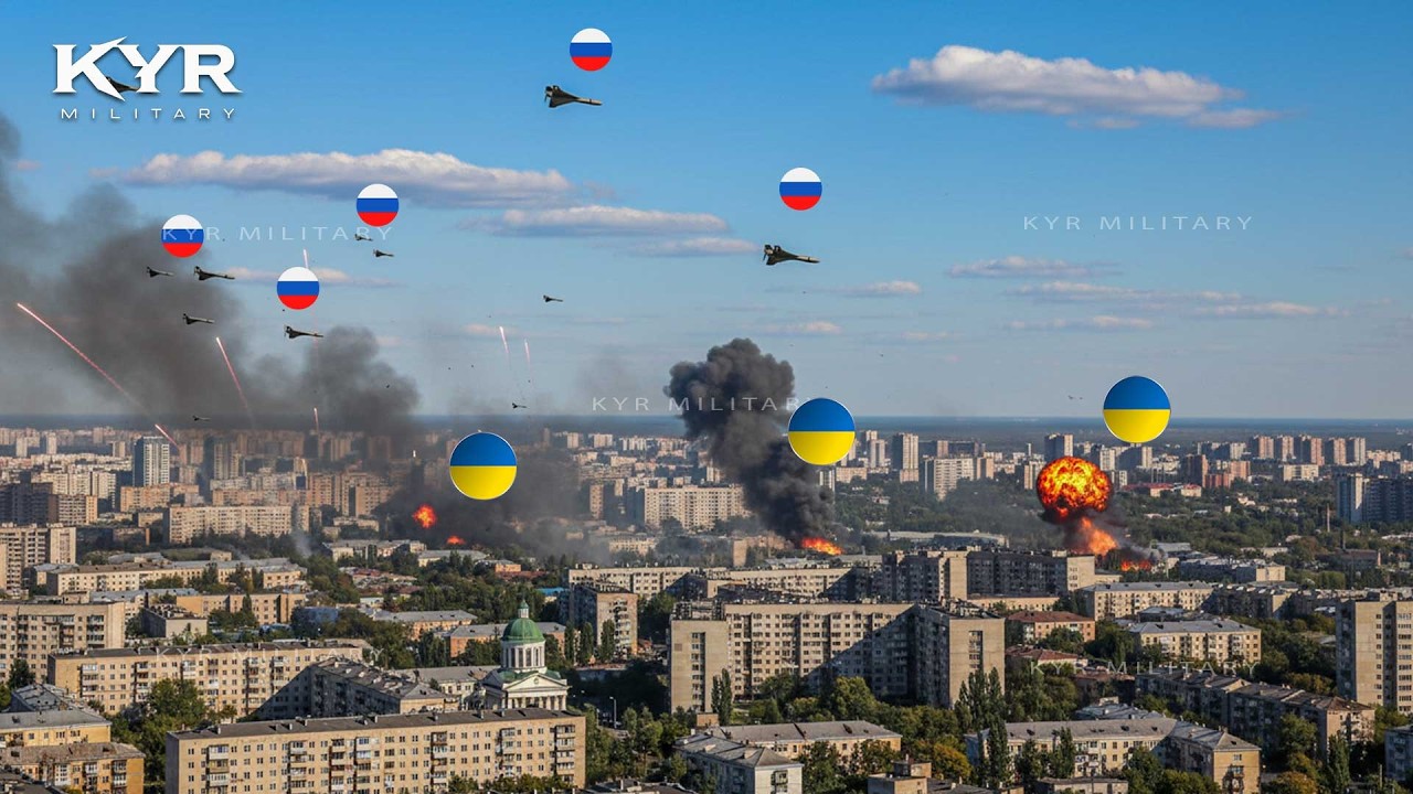 165 российских беспилотников сотрясают Киев! Украина и Запад нервничают