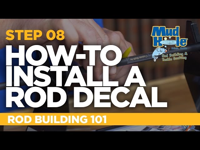 How-To Install Custom Decals On A Fishing Rod