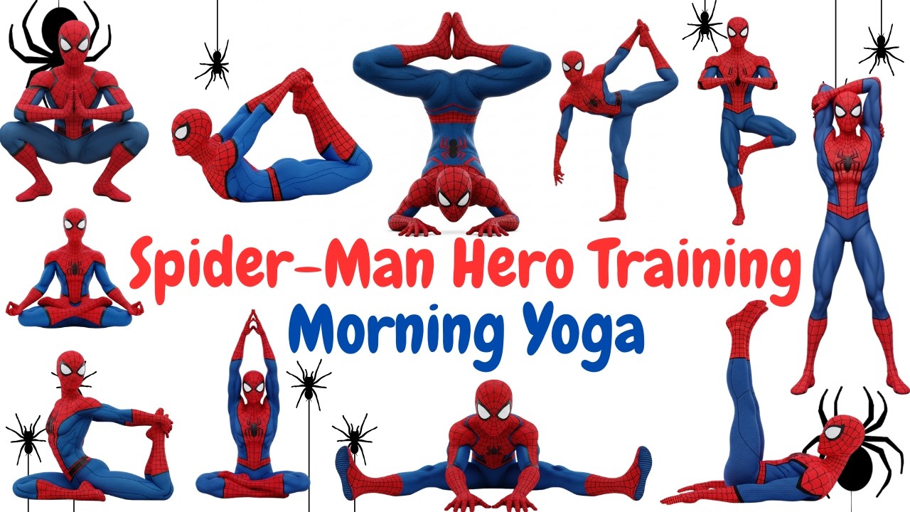 Spider-Man Hero Training | Morning Yoga & Stretches for Kids
