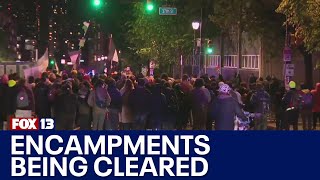 Penn students arrested, campus camps cleared | FOX 13 News