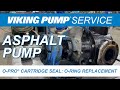Asphalt pump repair  opro cartridge seal