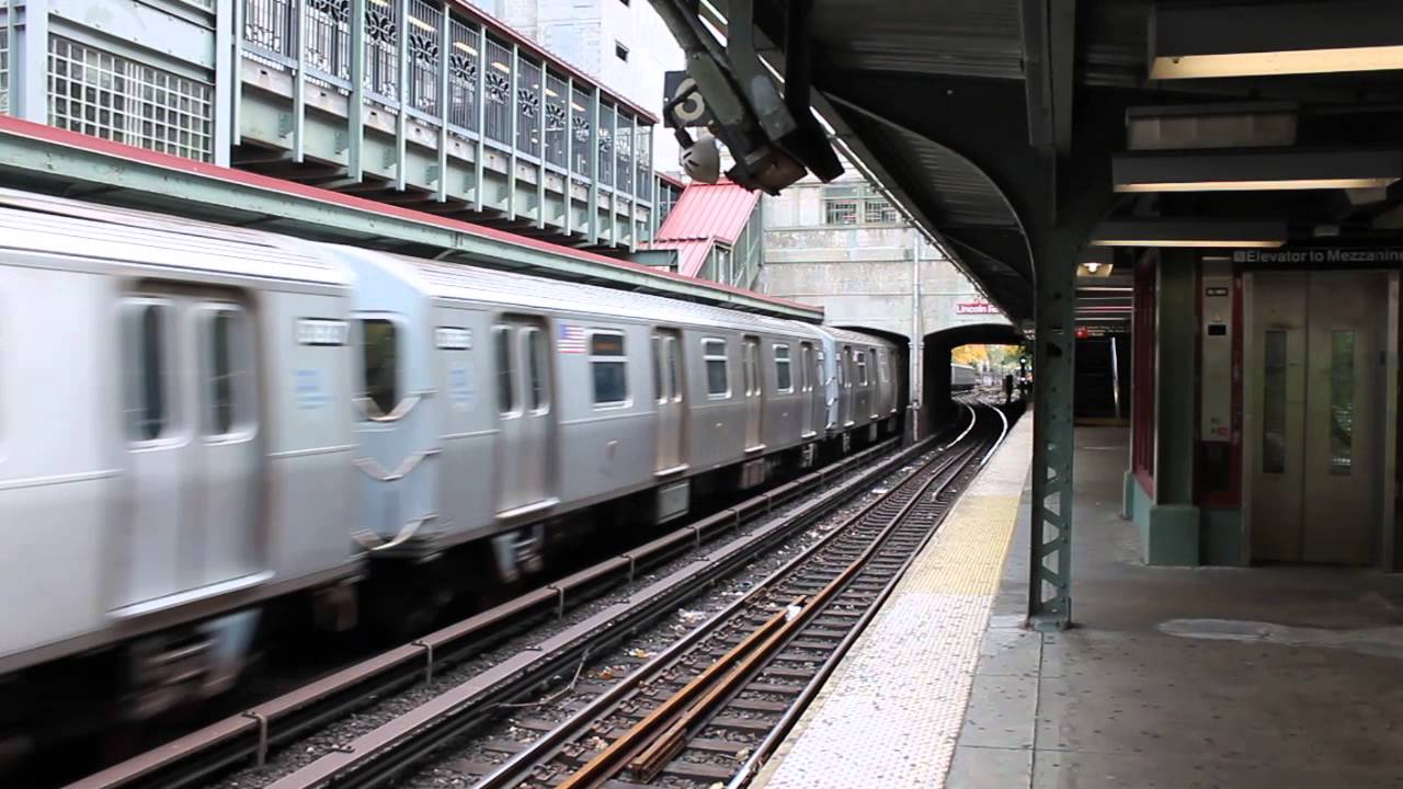 BMT Brighton Line: Manhattan bound R160 Alstom Q train entering ...