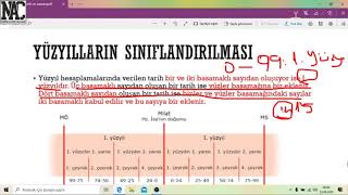 yüzyıl hesaplamaları ve tarih tanımları yüzyıl hesaplamaları ve tarih tanımları