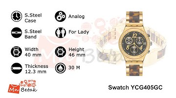 Swatch Watch YCG405GC ساعه يد حريمى سواتش MnBetak.com Official Video