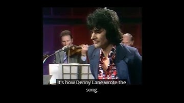 Colin Blunstone on hitting the high note in Denny Laine
