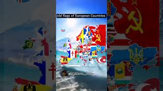 Old flags of European Countries. europe contries  maping |