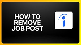 How To Remove Job Post From Indeed Tutorial