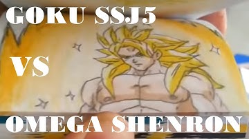 Omega Shenron vs Goku SSJ5 flipbook (orinigal video)