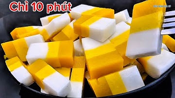 Rau Câu Xoài Vàng Trắng Giòn – Món Tráng Miệng Đỉnh Cao