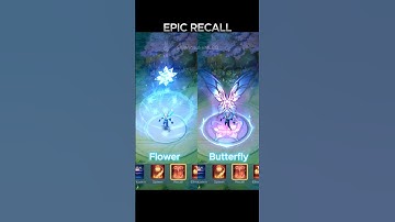 Epic Recall Seal Of Eternal Flower VS Butterfly 🌠🦋 #mobilelegends #mlbbshorts #mlbb #recall