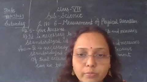 STATE BOARD Std 7 Science  - Measurement of Physical Quantities