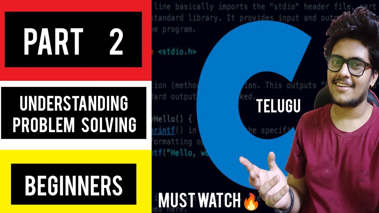 C in Telugu || Part 2 || Solving basic Programs || Best way to learn C ...