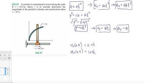 Problem F12-17 Dynamics Hibbeler 13th (Chapter 12)
