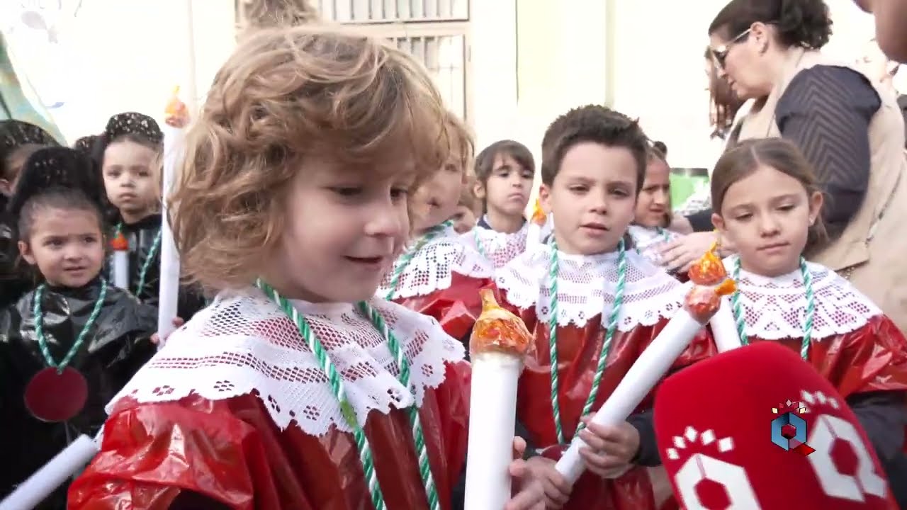 Alumnos del Colegio San José anuncian el inicio de la Semana Santa