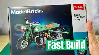 Sluban Motorcycle Model Bricks R75Ms 112 Scale