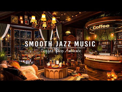 Smooth Jazz Instrumental Music for WorkStudyFocusJazz Relaxing Music at Cozy Coffee Shop Ambience
