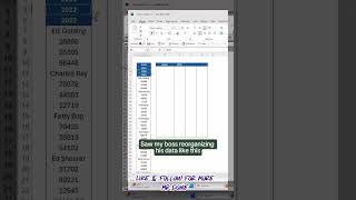 How to organize data like professional in Excel #tips #OfficeTips #excel #learnontiktok #product