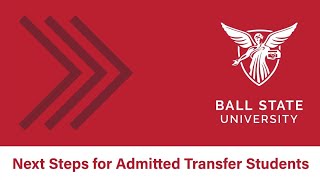 Next Steps for Admitted Transfer Students