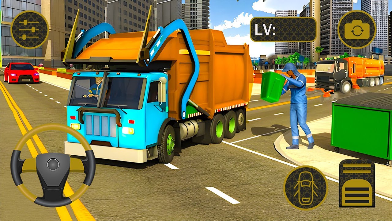 Real Garbage Trash Collector Truck 2026 - Realistic 3D Truck Physics And Full Day Urban Gameplay
