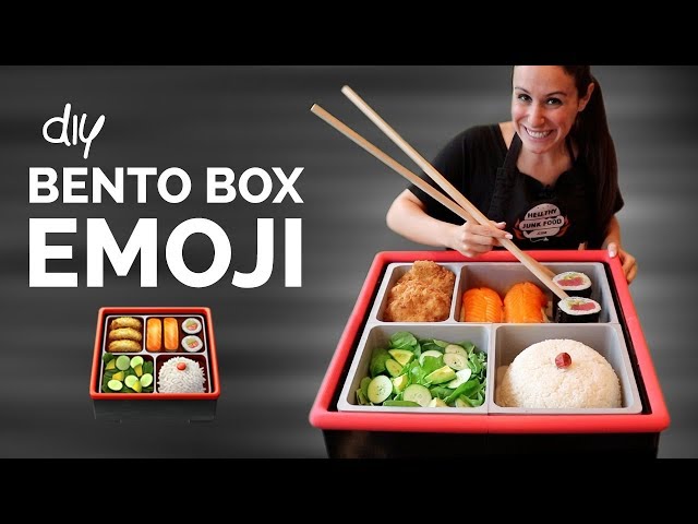 DIY BENTO BOX 🍱 FOOD EMOJIS IN REAL LIFE 🍣🍤 - YouTube