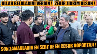 Son zamanların en sert ve en cesur röportajı ! Halk hem AKP'ye hem CHP'ye demediğini bırakmadı !