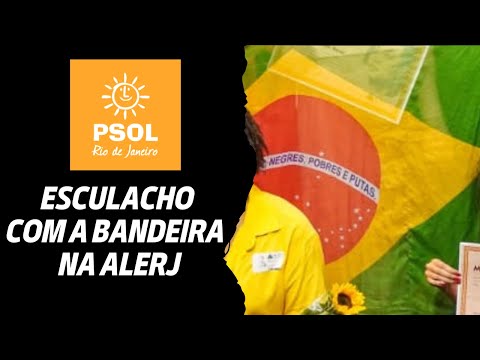 DEPUTADO POUBEL - PSOL ESCULACHA BANDEIRA NACIONAL NO PLENÁRIO DA ALERJ, MAS NÃO VOU DEIXAR BARATO!