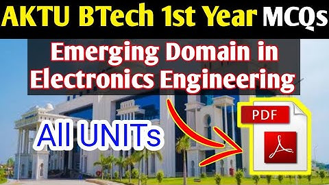 Emerging Domain in Electronics Engineering MCQs All Units with Answers | Free pdf Download #AKTU