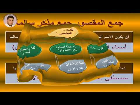 الاسم المقصور تثنيته وجمعه جمع مذكر وجمع مؤنث