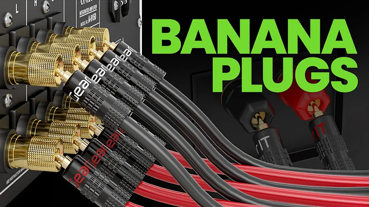 GEARit Speaker Wire Banana Plugs for Your Receiver and Amplifier