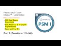 Professional Scrum Master I (PSM I) | Real Exam Questions &amp; Answers | Part 7 (Q121-140)