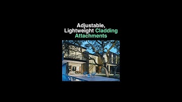 Adjustable Lightweight Cladding Attachments #architecturalengineering #architects #installers
