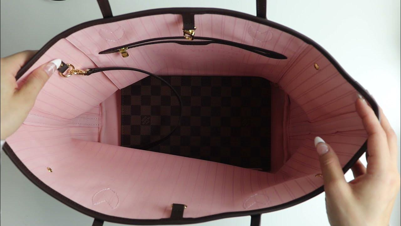 Louis Vuitton Damier Ebene Ballerine Pink Neverfull MM Tote Bag 72lv22 –  Bagriculture