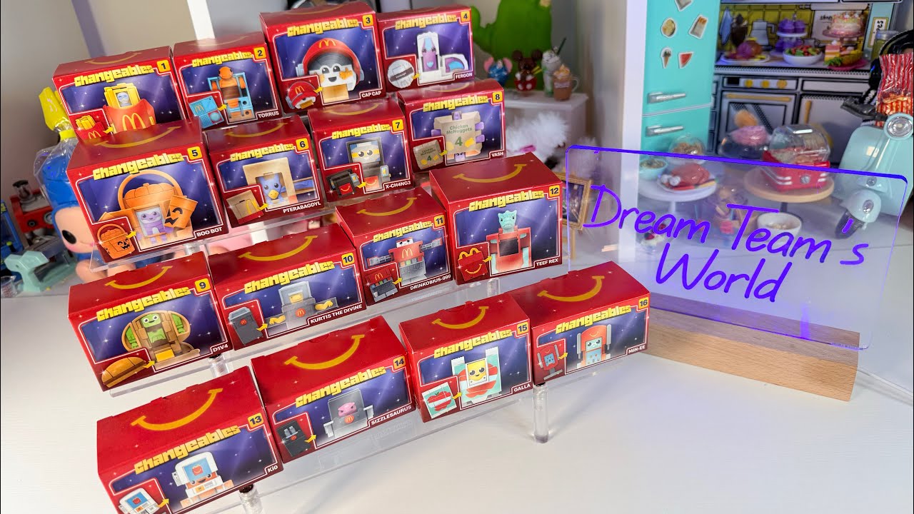Наборы сменных фигурок Happy Meal от McDonald’s 2026 года | Распаковка всех 16 фигурок.