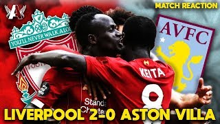 Join us for our match reaction to liverpool 2-0 aston villa as sadio
mane and curtis jones get the win reds instagram:
http://www.instagram.com/anfie...