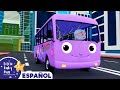 Las Ruedas del Autobús Morado - Canciones Infantiles | Dibujos Animados | Little Baby Bum en Español