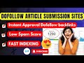 Dofollow Article Submission Sites 2024