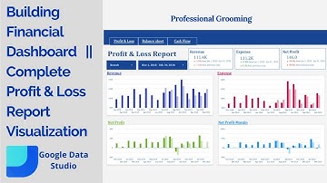 Building Financial Dashboard in Google Data Studio | Complete profit & loss report Visualization