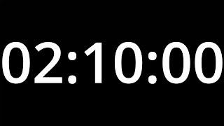 2 HOUR 10 MINUTE TIMER - No Sound - Full HD 1080p - COUNTDOWN 130 Minute Timer