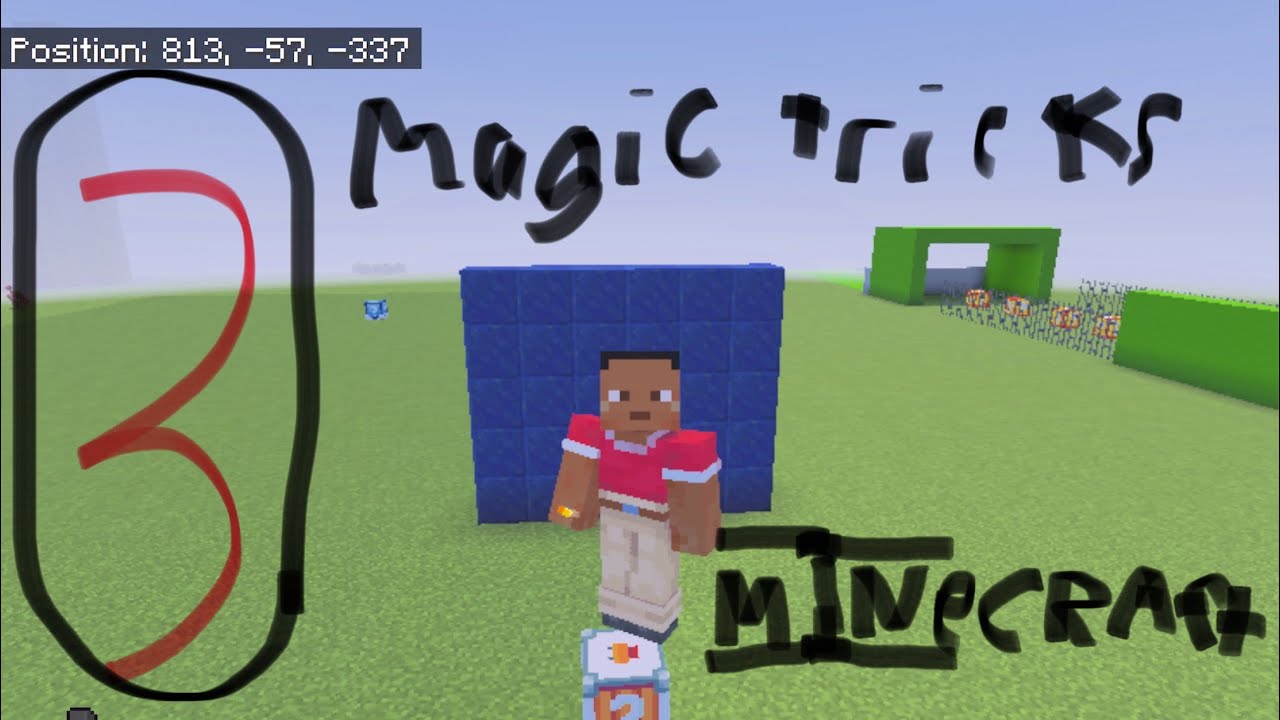 3 magic tricks in Minecraft - YouTube