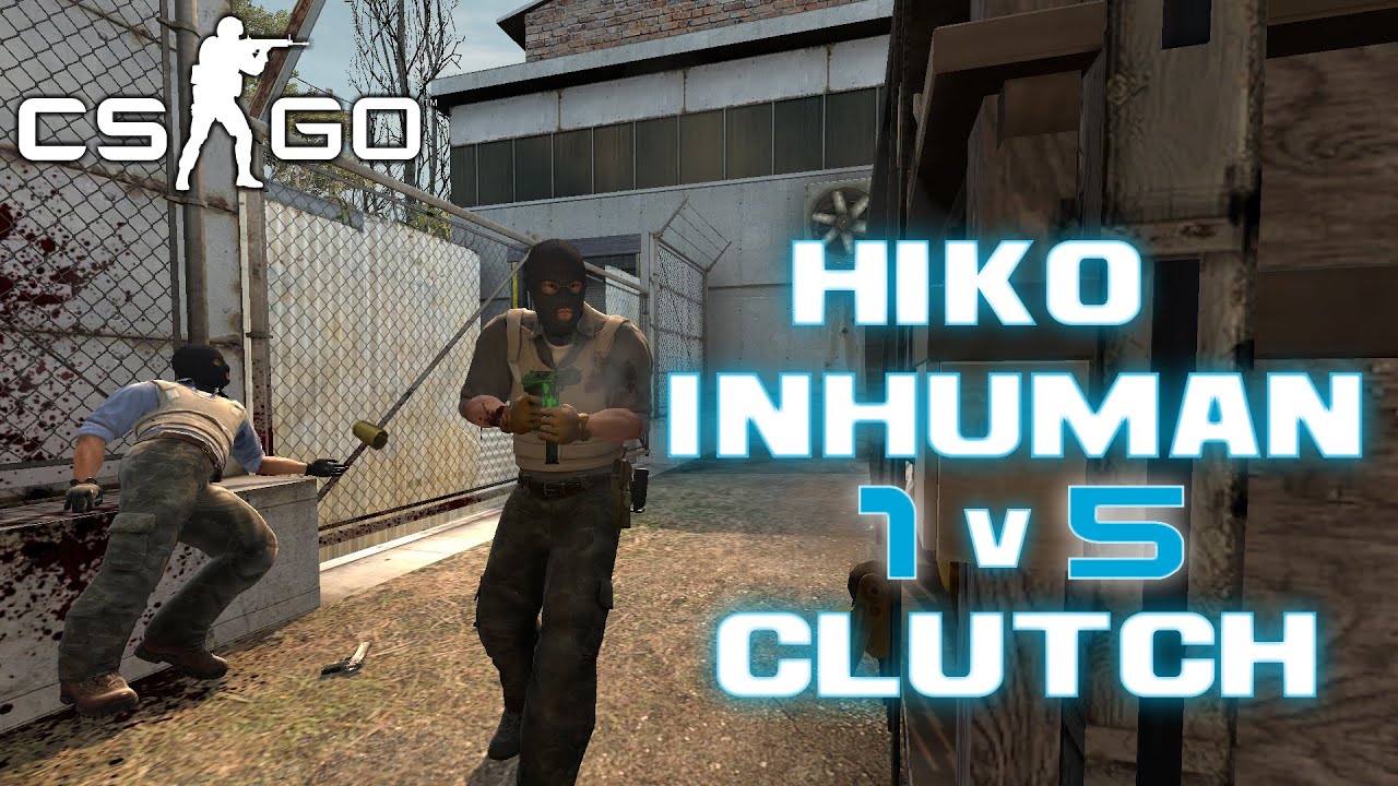 CS:GO - Hiko INHUMAN 1V5 CLUTCH vs. Sponserless - YouTube