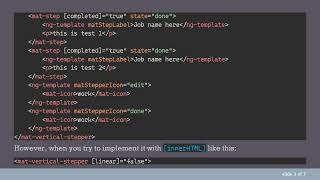How to Generate a Material Stepper from JSON in Angular